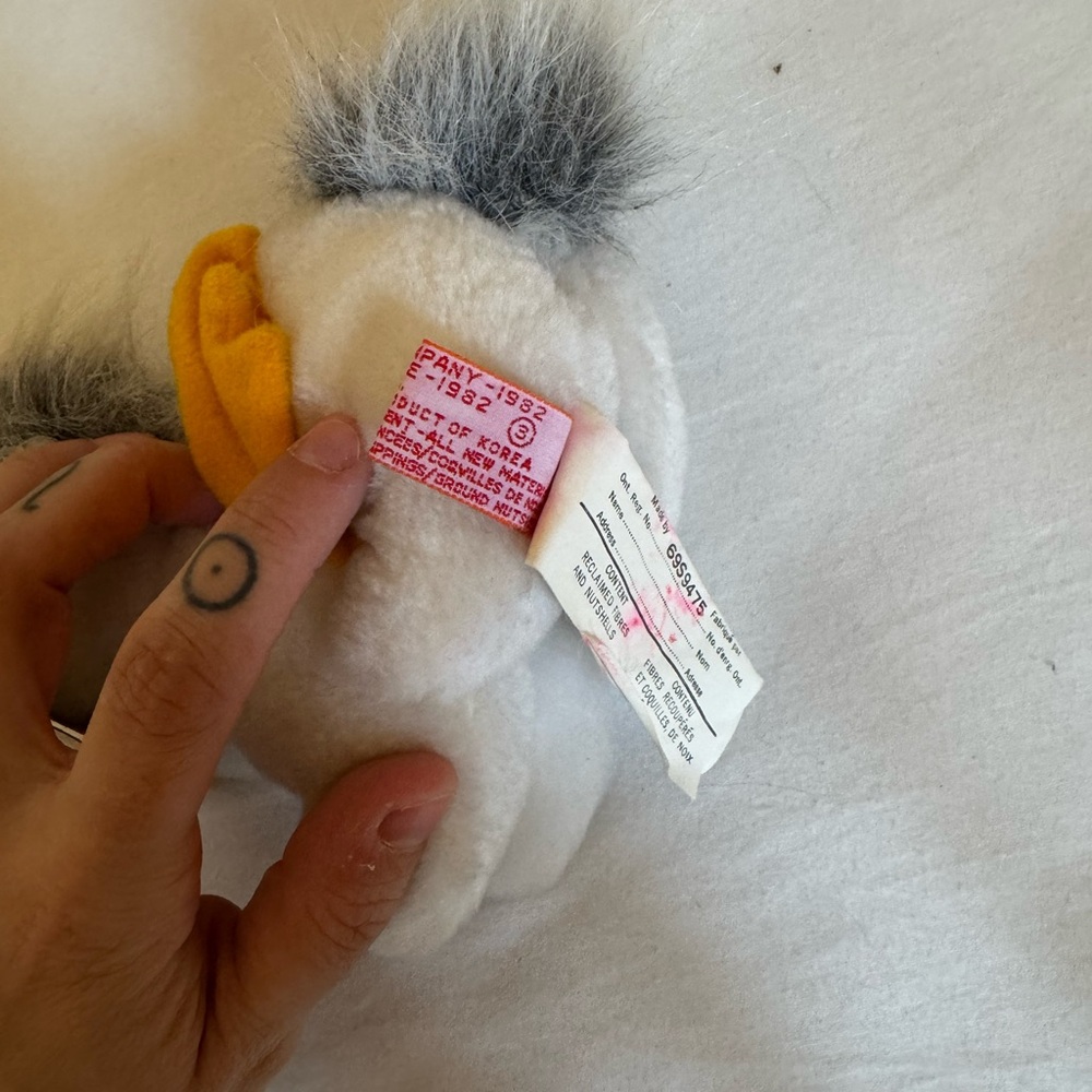 Vintage pillow pets dakin stuffed animal horse unicorn nwt 1982 - Picture 3 of 4
